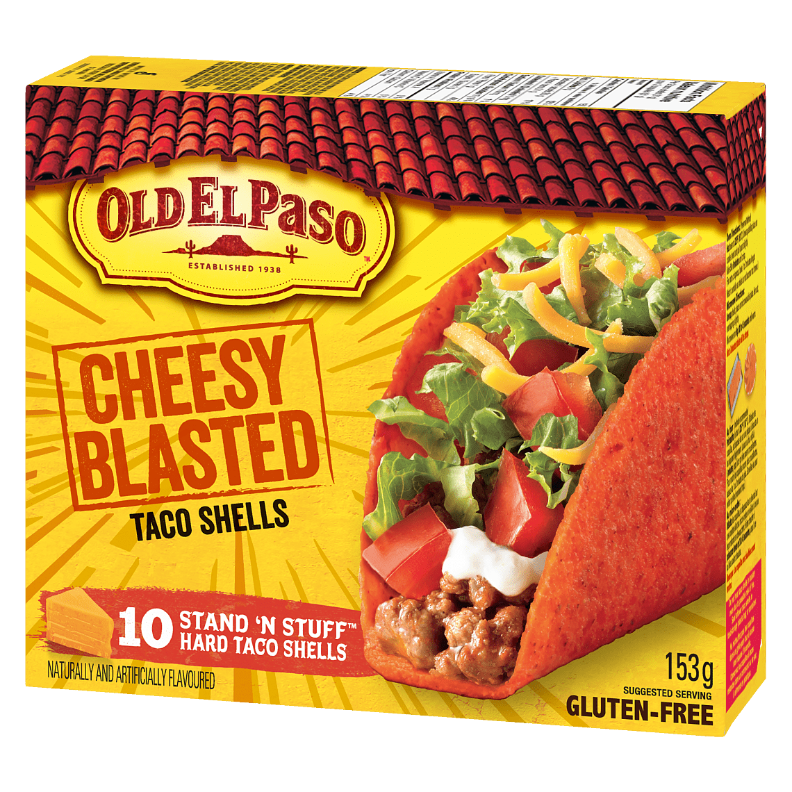 Cheesy Blasted Hard Taco Shells